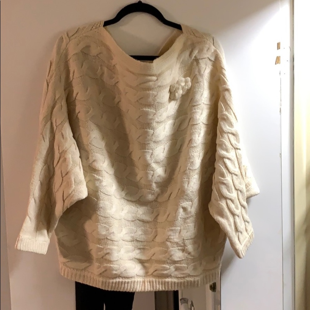 Comfy braided sweater